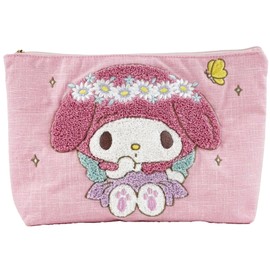Yasuda Tsusho 4580122516086 My Melody Flat Pouch with Embroidery