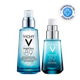 Kit Vichy Hidratación: Minéral 89 Booster + Minéral 89 Contorno de Ojos