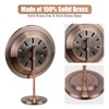 6’’ Outdoor Thermometer Hygrometer - Solid Brass Analog Temperature Gauge