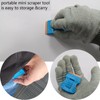 NBTOOL Razor Blade Scraper 8pcs Mini Plastic Scraper Tool,Razor Blade