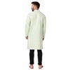 In-Sattva Men's Indian Banded Classic Collar Pure Cotton Long Kurta