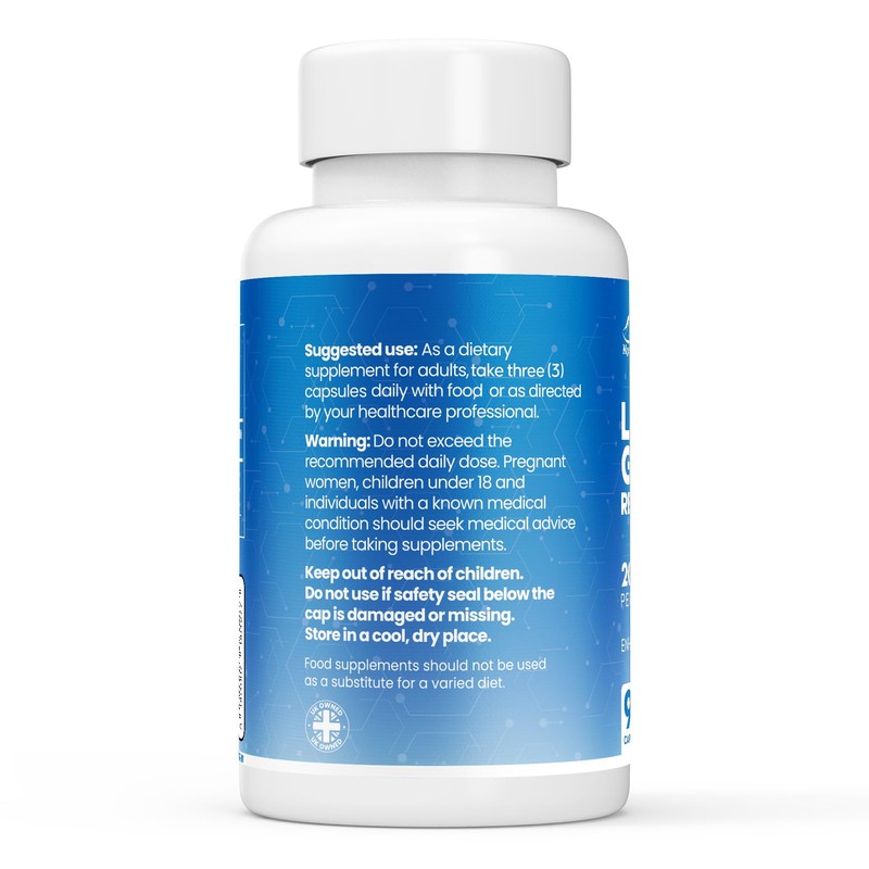 Liposomal Glutathione Reduced 90 Capsules | 2000 MG | Enhanced