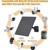 Vuebee 10W Solar Panel for Security Camera, 5V Micro USB