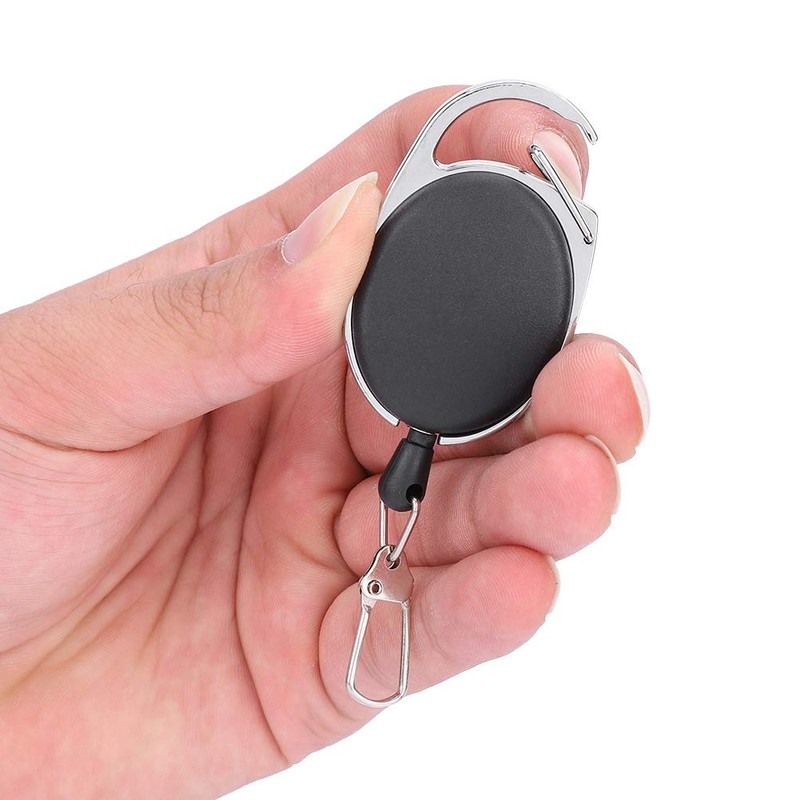 Alomejor Retractable Key Ring ABS High Performance Retractable Key Chain