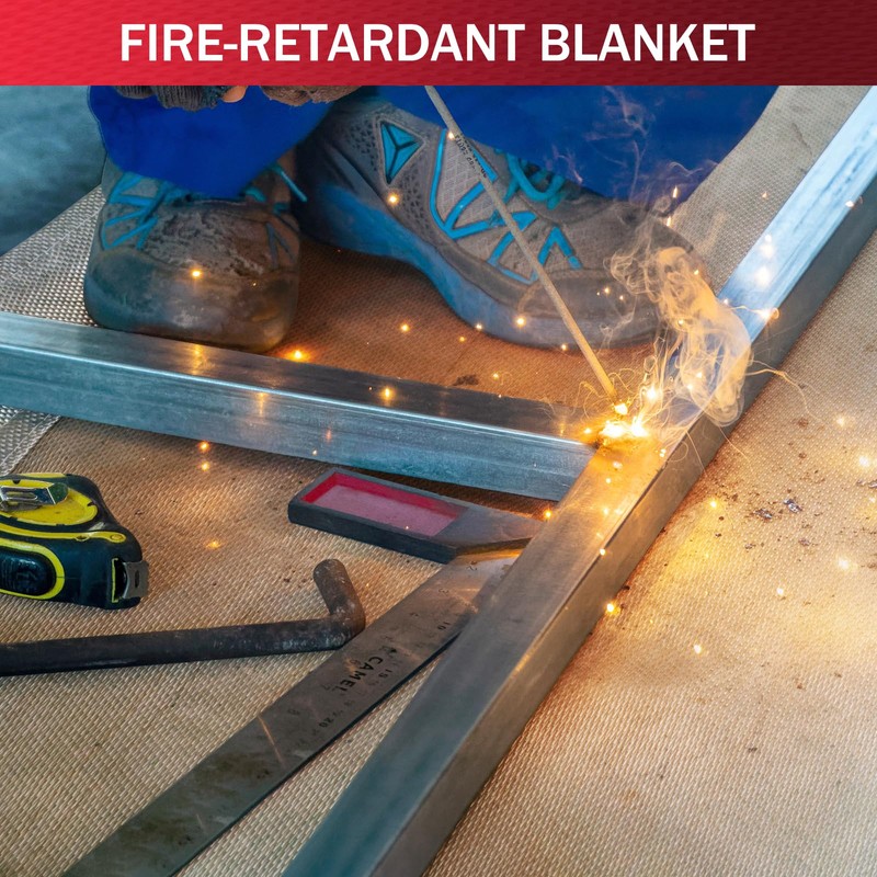 Fiberglass Welding Blanket 6x8 ft - 1022 °F High Temp