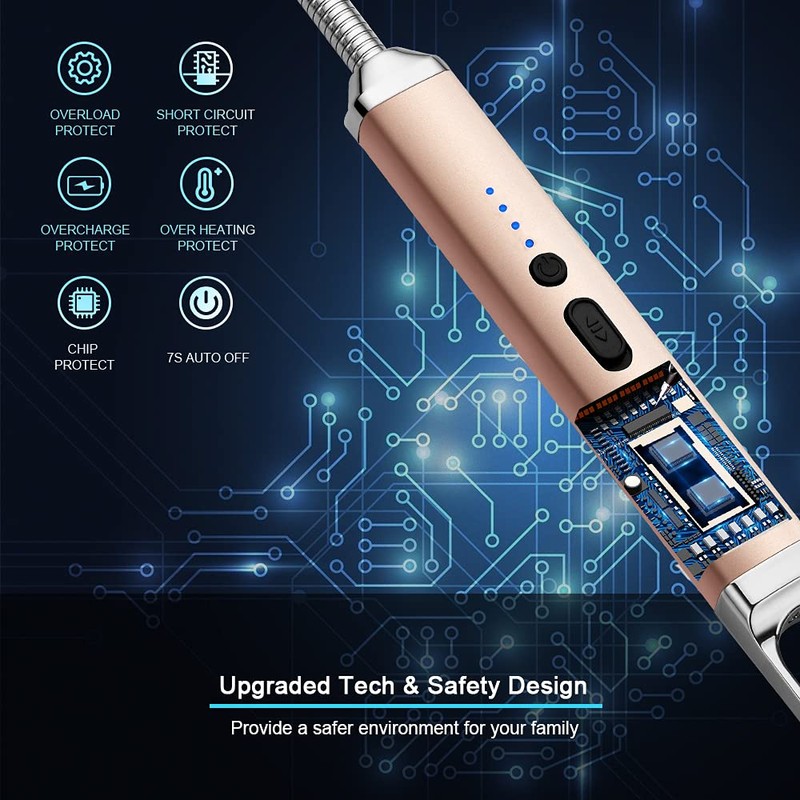 SUPRUS Lighter Rechargeable USB Lighter Arc Electric Lighetrs with Safety