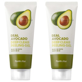 Farmstay Real Avocado Deep Clear Peeling Gel, 100ml, 2 pcs / 팜스테이 리얼 아보카도 딥 클리어 필링 젤, 100ml, 2개