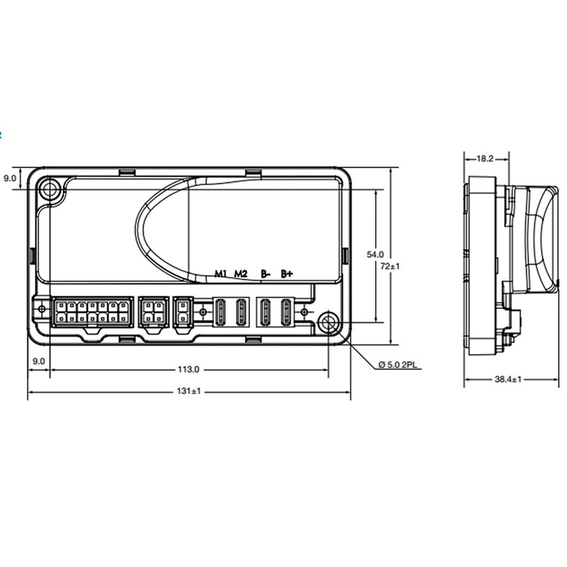 1212P-2501 Permanent Magnet Motor Speed Controller 24V 90Amp Motor Controller