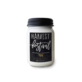 Milkhouse Candle Company, Farmhouse Collection, 13 Ounce Mason Jar, Harvest Festival