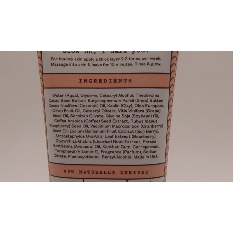 Frank Body Caffeinated Glow Mask. Full size, 2.71 fl oz