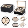 J&T Technology Automatic Watch Winder,4+6 Automatic Watch Winder Storage Display