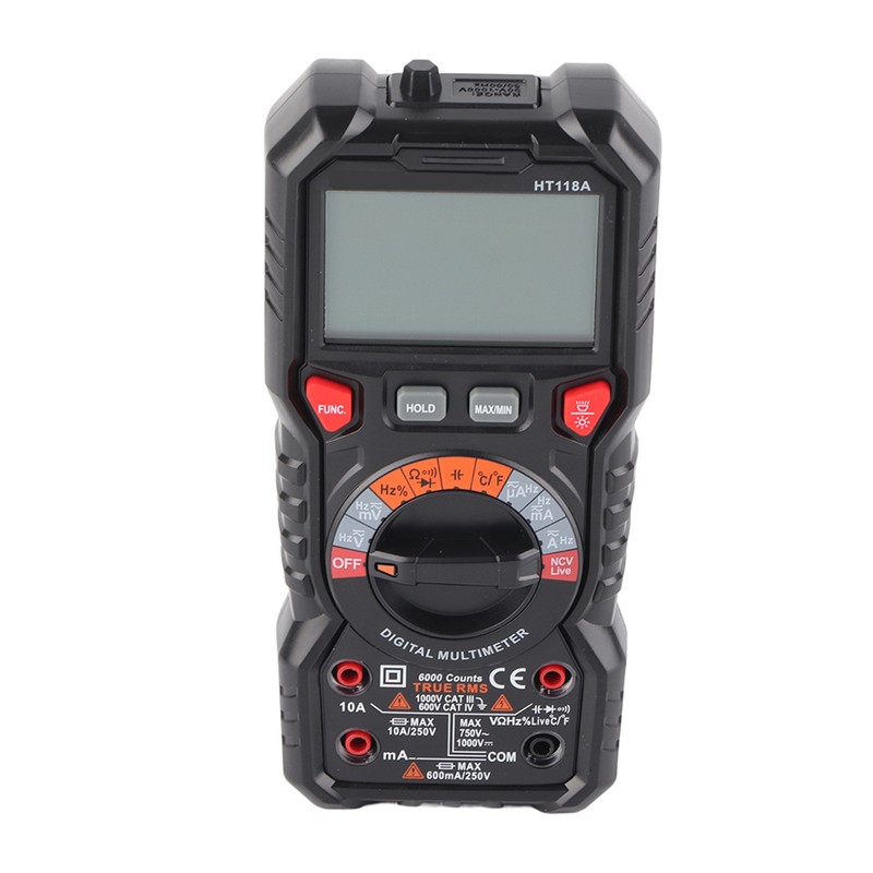 Multimeter Meter 6000 Count Digital Automatic Range True Effective Value
