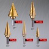 Witwocky Step Drill Bits, 6PCS (50 Sizes) HSS Step Unibit