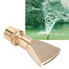 Brass Narrow Fan Jet Water Fountain Nozzle Spray Head Adjustable