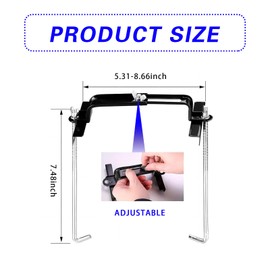 ijuicy 1 PC Car Power Bracket with J-bolt, Thick Insulated Cable Equipment Adjustable Stable Shockproof Safe Fixed Base, Retrofit Replacement Accessory, Suitable for Most Cars Trucks (Black)