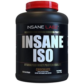 Insane Labz Insane ISO Whey Protein Powder Featuring 25g of Hydrolyzed Whey Isolate, 60 Servings, Chocolate