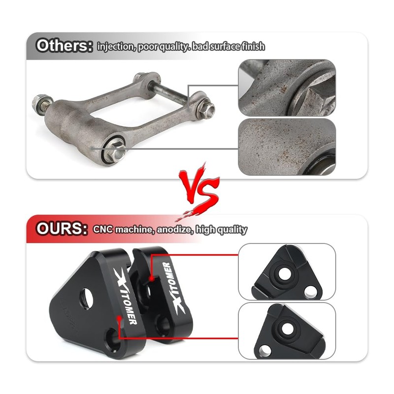 Xitomer 1.5'' Lowering Links Compatible with MT-03 2016-2024 MT 03
