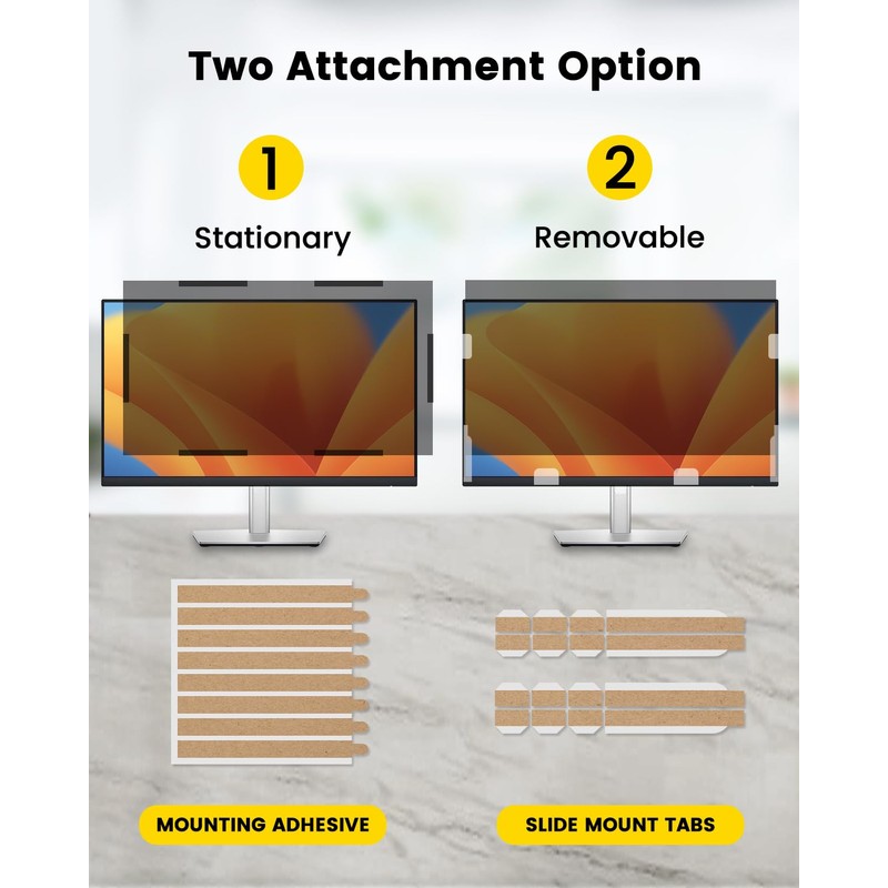 F FORITO 24 Inch 16:9 360°Privacy Screen Protector for Computer