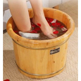 소형 가정용 족욕통 담그기 찜질기 습식족욕기 나무 [1. 높이 21cm] Compact Home Foot Bath Tub Soaking Cream Warmer Wet Foot Bath Wooden [Height 21cm]