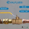 VALFLUIDS VALFLUIDS Full Port Forged LF Brass Ball Valve With