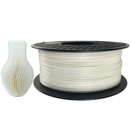 CC3D Natural White Flexible 39D TPE Filament 1.75mm 1KG Shore Hardness 39D Similar to 95A TPU White Filament 3D Printer Filament FDM 3D Printing Material White Color