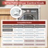 Ugraded W11675852 W11328381 Dryer Control Knob Compatible With Whirlpool Maytag