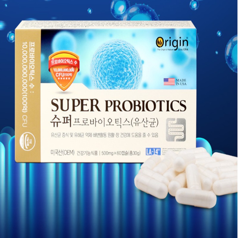 Origin Super Probiotics Lactobacillus 500mg60 capsules 1 box 1 box
