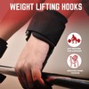8mm Thick Padded Neoprene Grip Barbell Hooks - Secure your