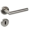 Stainless Steel Door Fitting, Door Handle on Round Rosette