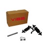VIBE Fleur de LYS Lever Bathroom on Black Antique Door