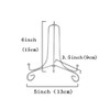 Artliving Plate Stands for Display 6 Inch - Silver Metal