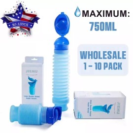 Unbranded Male Female Portable Urinal Pee Bottle Travel Camping Car Toilet Emergency Kit - Protable Urinal Pee Bottle, 5 PACK