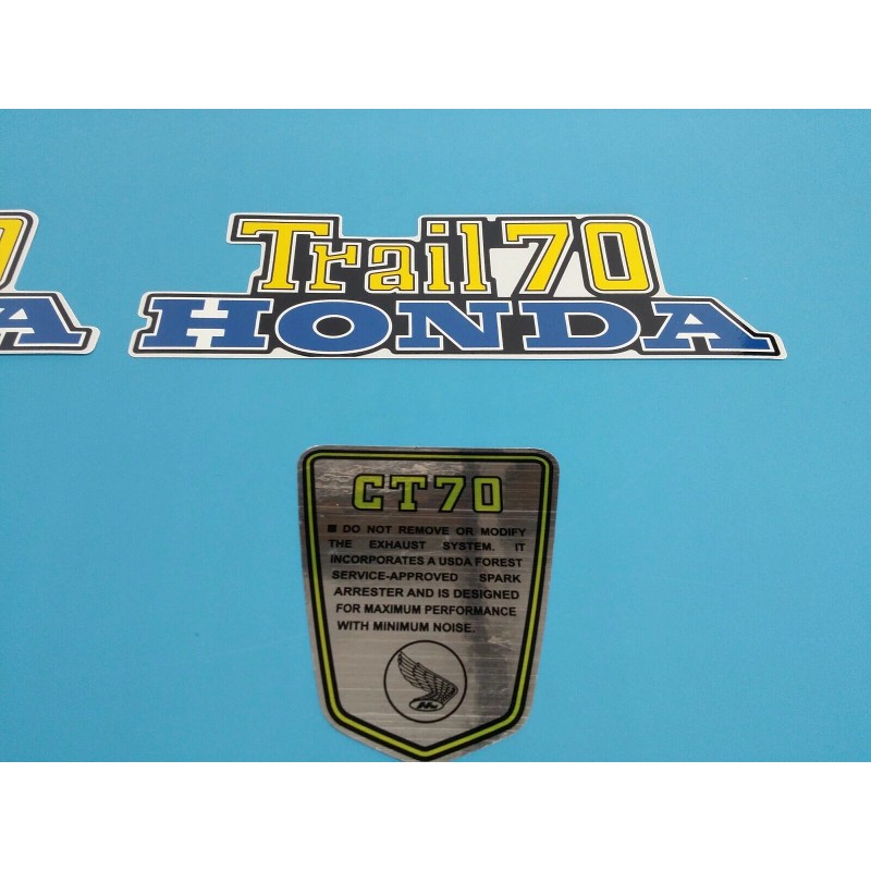 HONDA CT70 TRAIL70 1976 FRAME DECAL GRAPHIC SET (#H61)