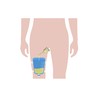 5 Male Urinal Bag Pee Bag Replacement Leg Bag for