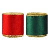 HIXNUG 2 Rolls Velvet Wired Ribbon Wide Wired Edge Ribbon