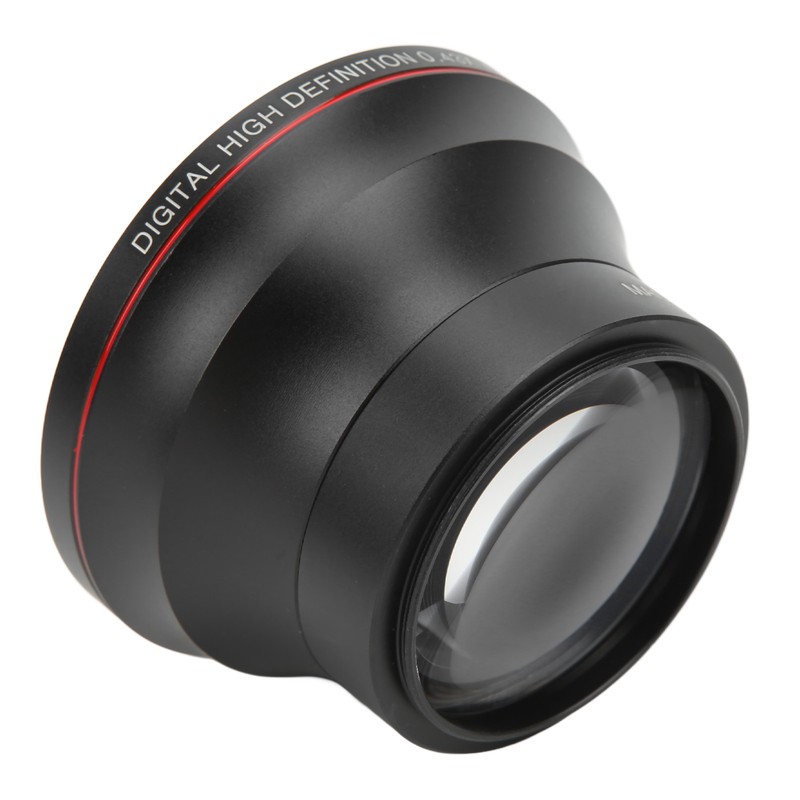 55mm 0.43X Wide Angle Lens Optical Glass Coating Technology Camera