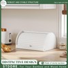 STDDRE Corner Bread Box for Kitchen Countertop Roll Top Bread