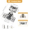 Furniware 2 Pieces 3/4" Small Overlay Concealed Face Frame Hinges,
