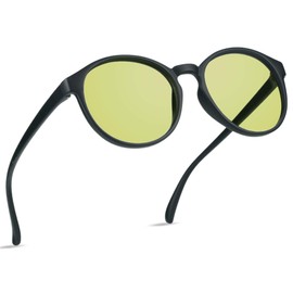 VisionGlobal Blue Light Blocking Glasses for Computer，Amber anti-radiation lens for Digital Eye Strain Prevention.