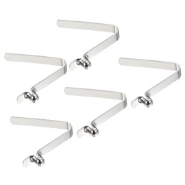 PATIKIL 6.5x5mm Kayak Paddle Snaps, 5 Pack Pole Push Button Spring Clips Steel Hollow Button Locking Tube Single Pin for Camping Awning Tent Pole