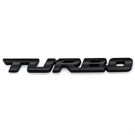 Universal Metal Turbo Badge Emblem Car Auto Fender Trunk Tailgate Decal Sticker (Black)