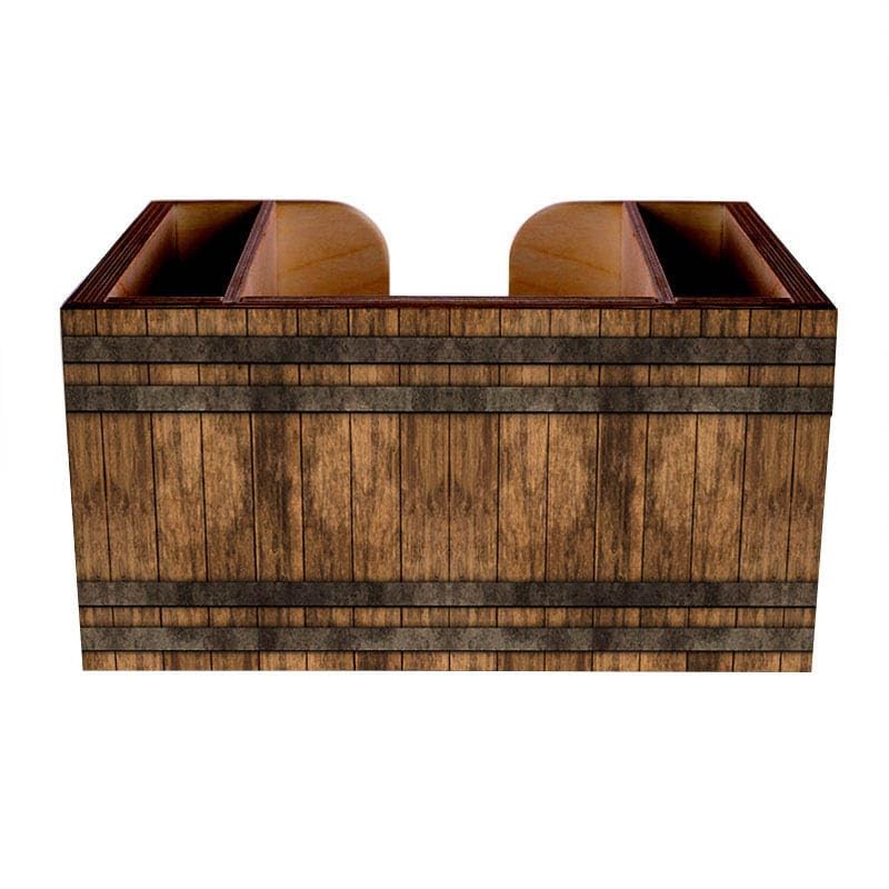 WOODEN BAR CADDY - RUSTIC WOODEN DESIGNS (Rustic Wooden Planks)