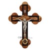 Roman Crucifix with Walnut edges and Holy Items, Different sizes