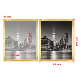 Annecy 8x10 Picture Frame Gold（1 Pack）, 8x10 Picture Frame for Wall or Desktop Decoration, Classic Gold Minimalist Style Suitable for Decorating Houses, Offices, Hotels