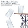 LIFKOME Transparent Trash can 10 Inch Round Clear Plastic Waste