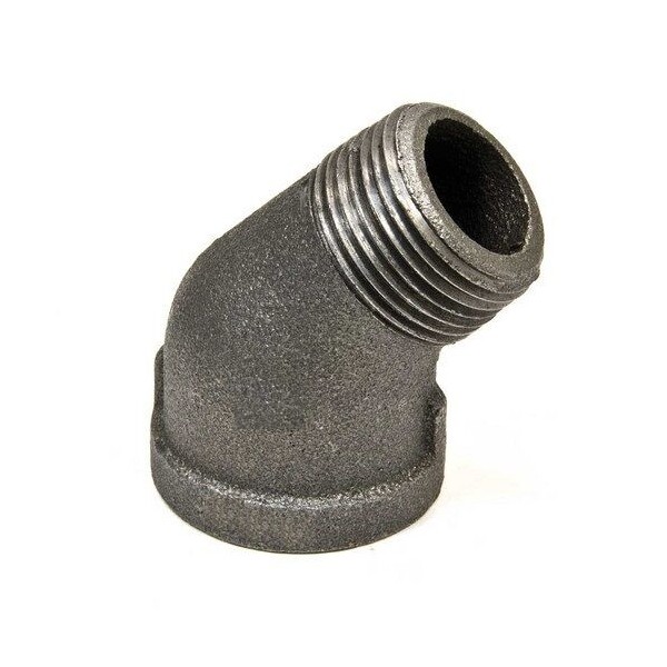 Jinan 1/2" BLACK MALLEABLE IRON STREET 45 ELBOW DEG 45°