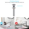 CREA Bathroom Sink Drain Chrome, Sink Stopper Pop Up Drain