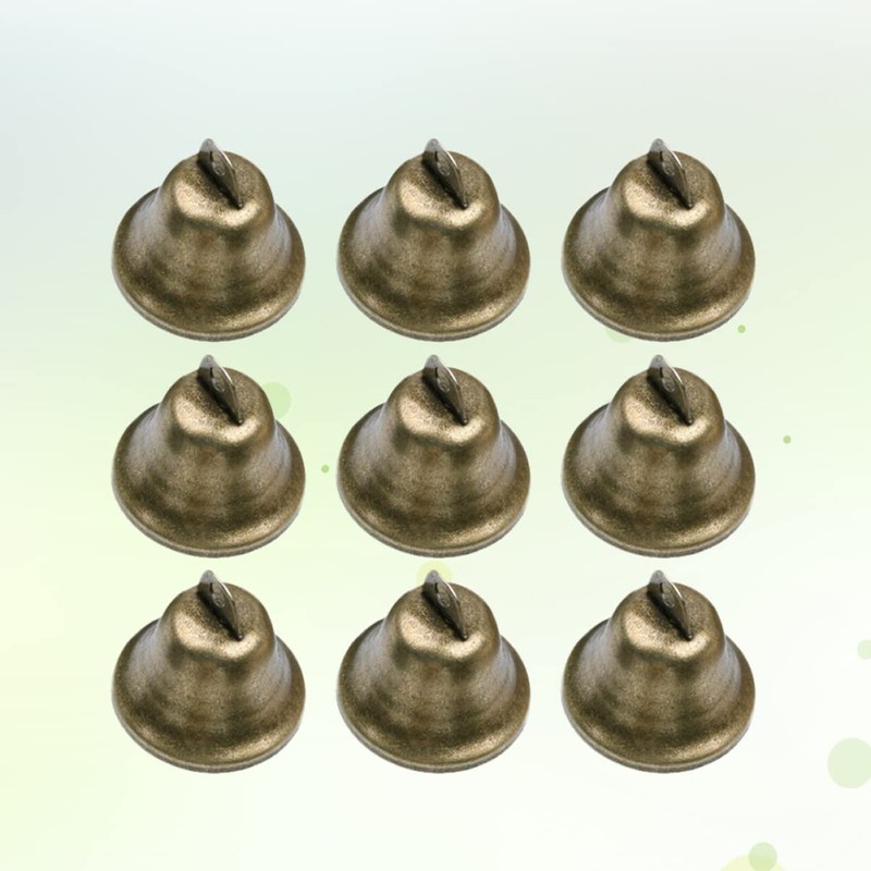 Ciieeo 35pcs Bronze Bell Hand Held for Decoration Ornaments Christmas