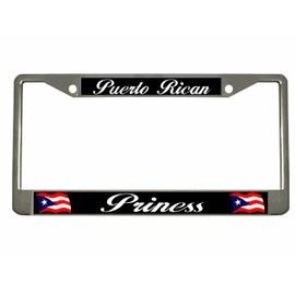 Puerto Rican Princess Puerto Rico License Plate Frame/Car Accessories Car Tag Holder