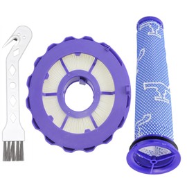 SPARES2GO DC40 filter fit compatible with Dyson Vacuum Washable Pre + Post Motor Filter